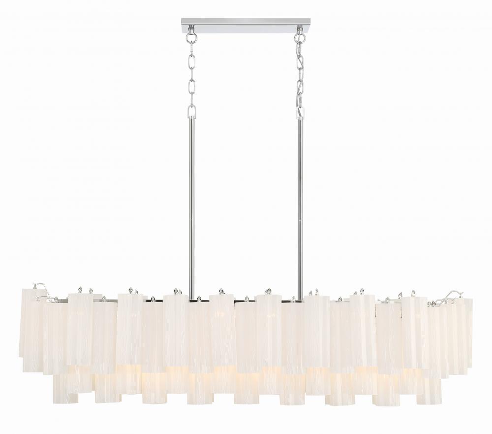 Addis 51.75'' Polished Chrome Linear Chandelier