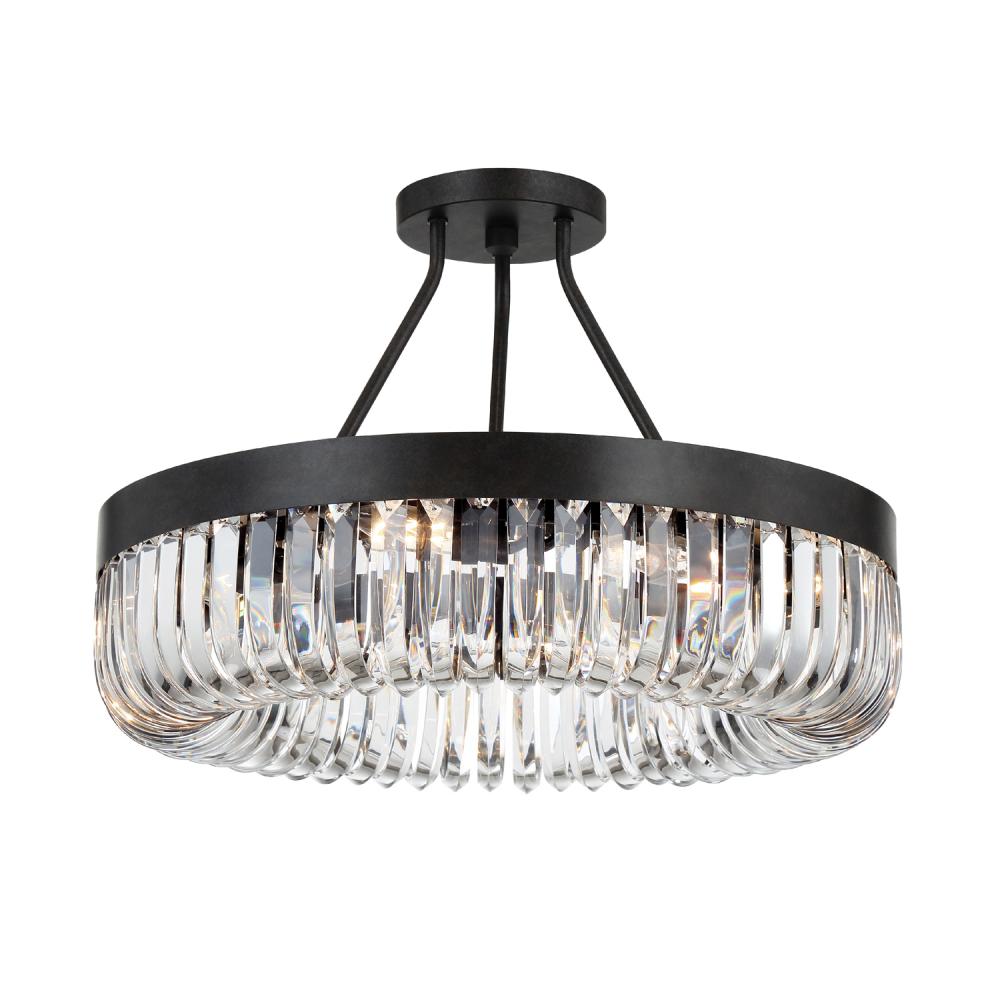 Alister 23.25'' Charcoal Bronze Semi Flush Mount