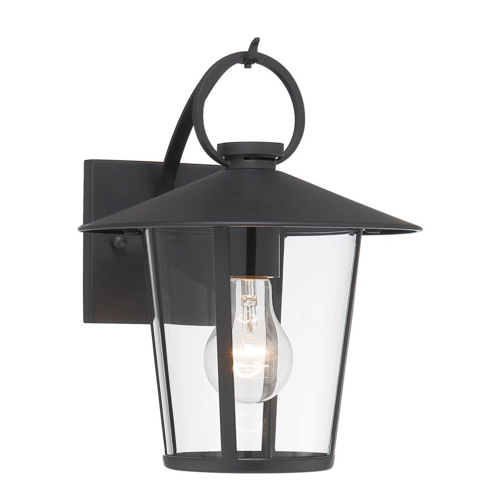 Andover 9'' Matte Black Outdoor Sconce