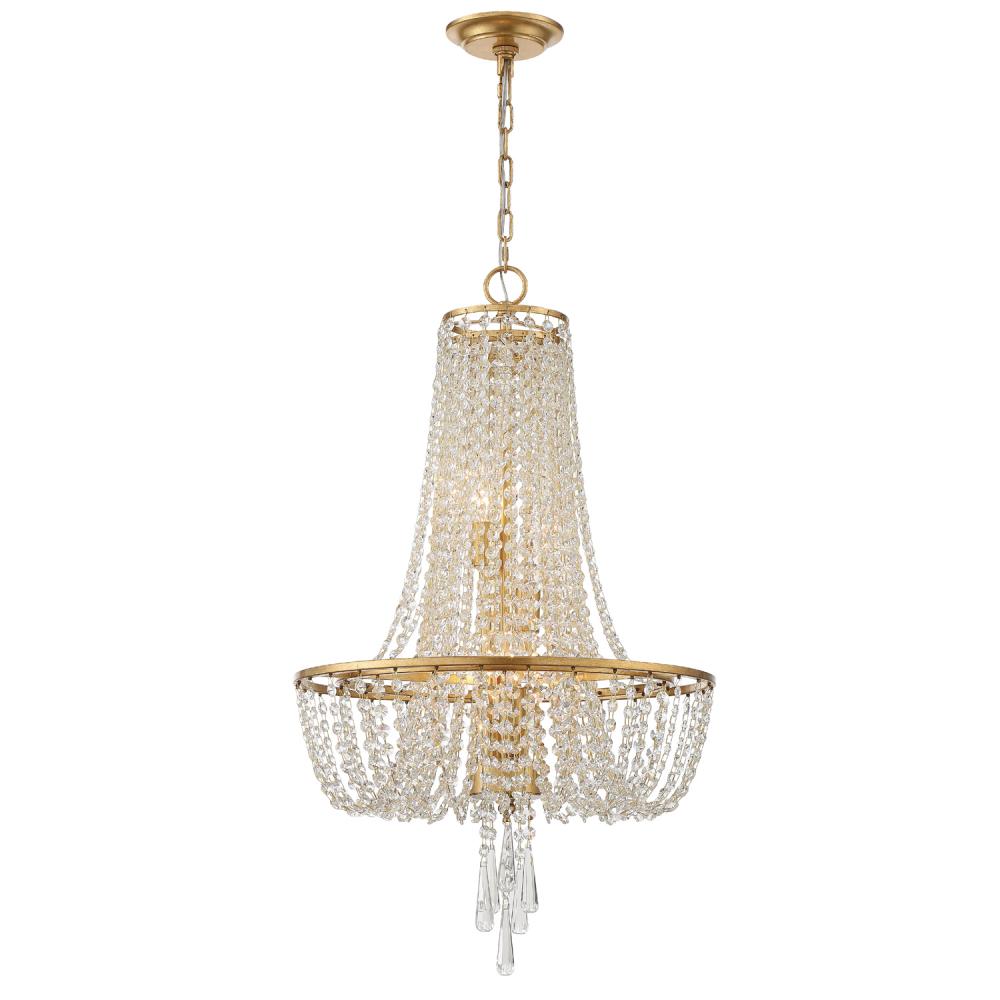 Arcadia 18'' Antique Gold Chandelier