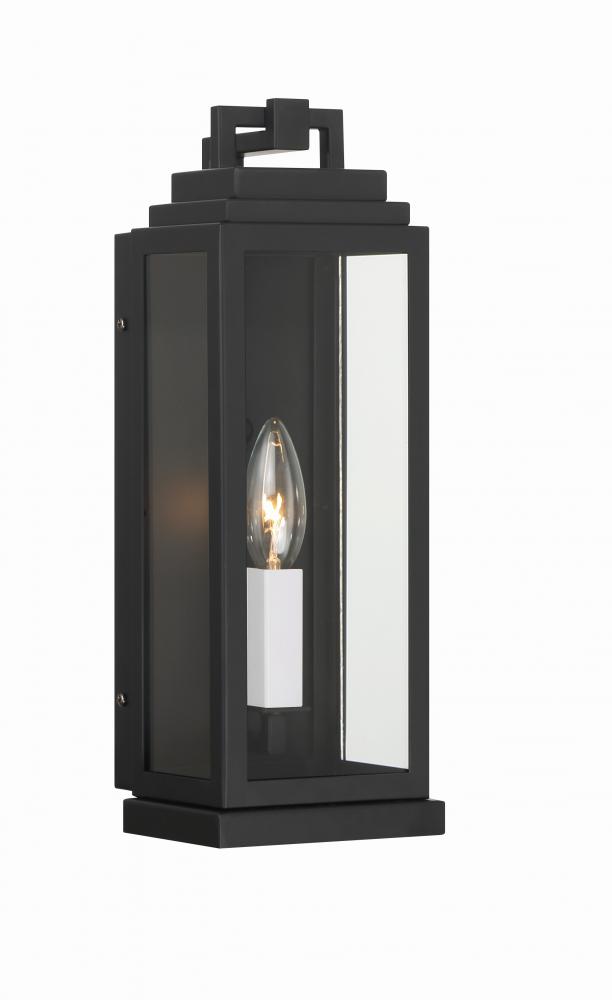 Aspen 5'' Matte Black Outdoor Sconce