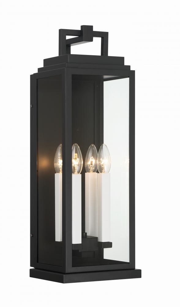 Aspen 7.75'' Matte Black Outdoor Sconce