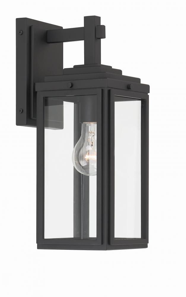 Byron 5.25'' Matte Black Outdoor Sconce