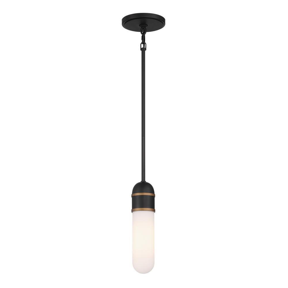 Brian Patrick Flynn Capsule 3.25'' LED Matte Black + Textured Gold Pendant