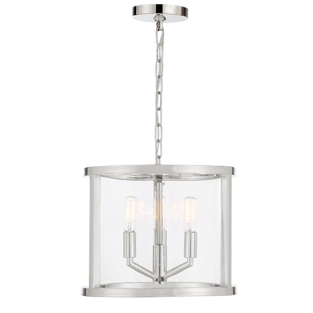 Libby Langdon Devon 11.75'' Polished Nickel Chandelier