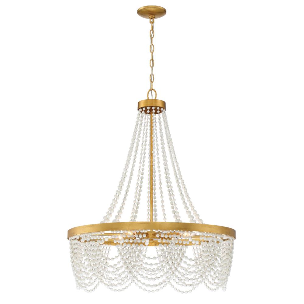Fiona 27'' Antique Gold Chandelier