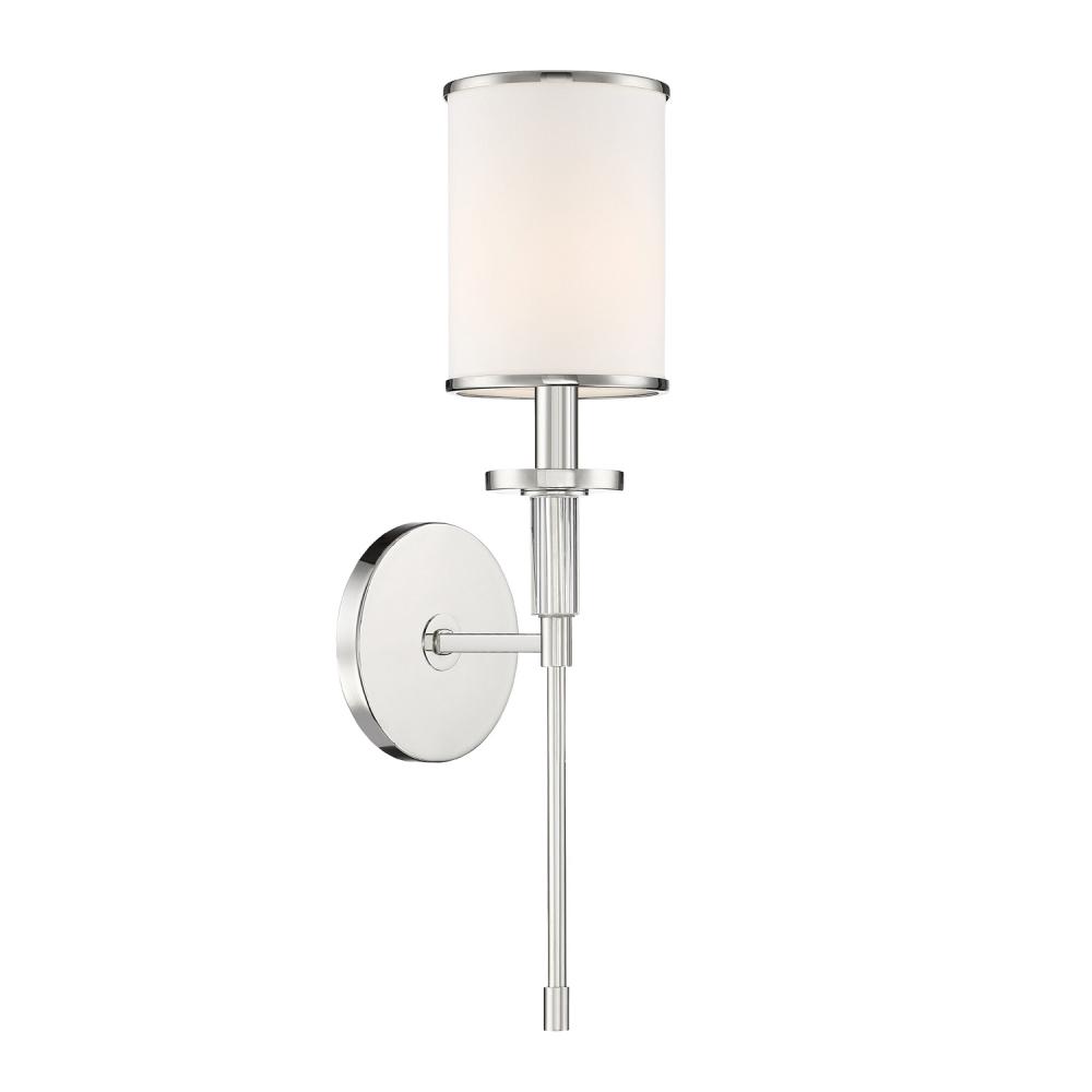 Hatfield 5'' Polished Nickel Sconce