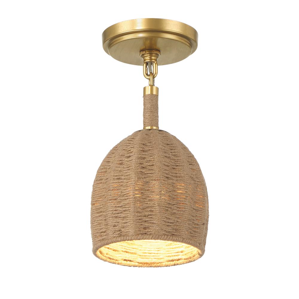 Jace 6'' LED Soft Gold Semi Flush Mount