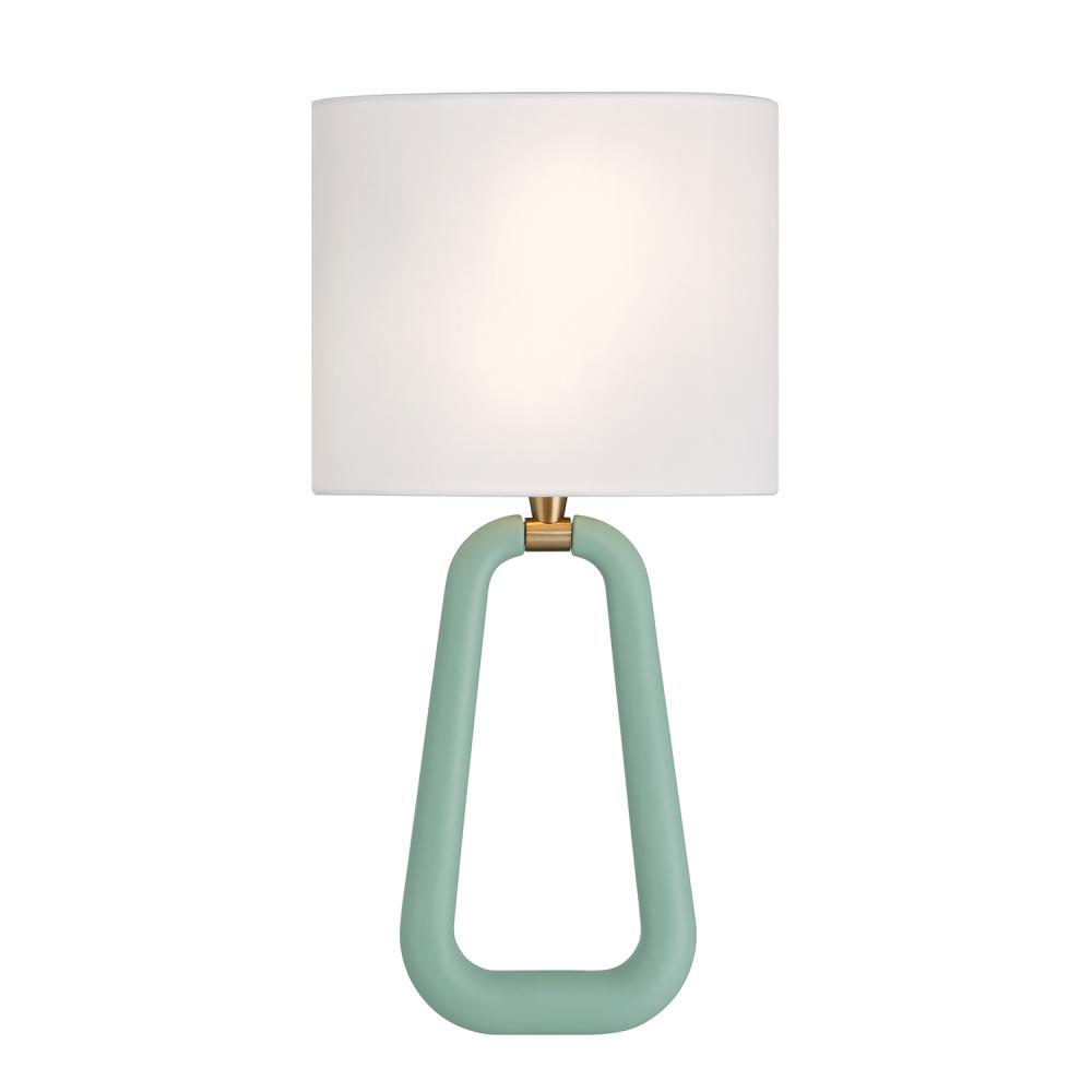 Jori 10'' Aged Brass + Green Sconce