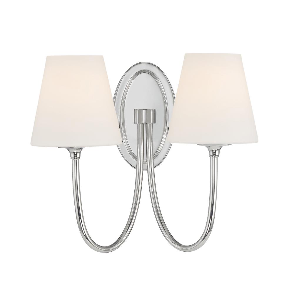 Juno 15'' Polished Nickel Sconce