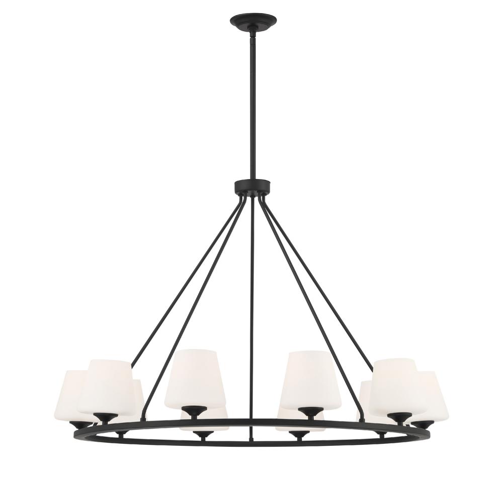 Keenan 42'' Matte Black Chandelier