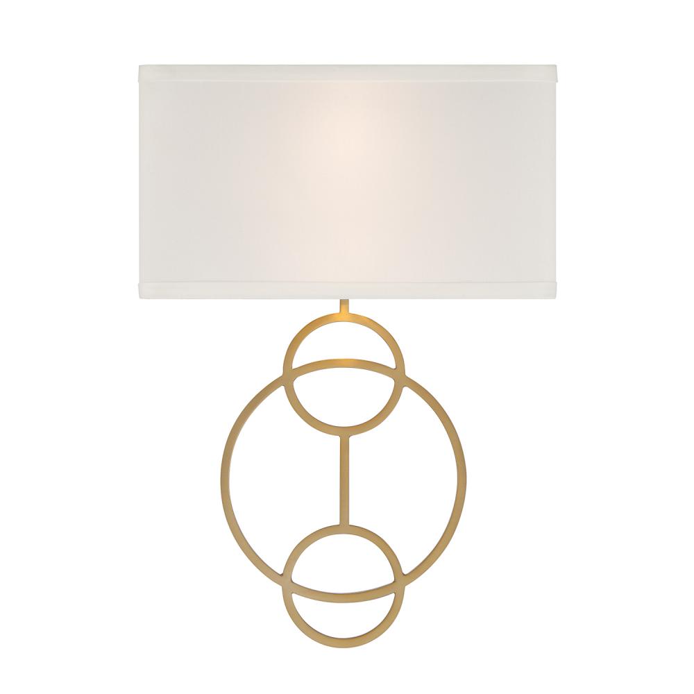 Laurel 10'' Vibrant Gold Sconce