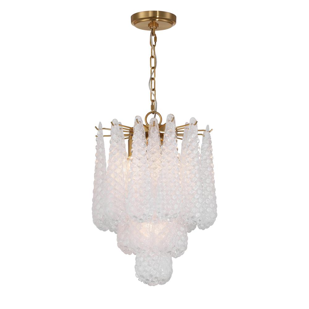 Ollie 14.25'' Aged Brass Chandelier