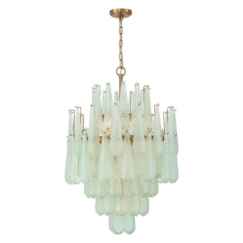 Ollie 26.25'' Aged Brass Chandelier