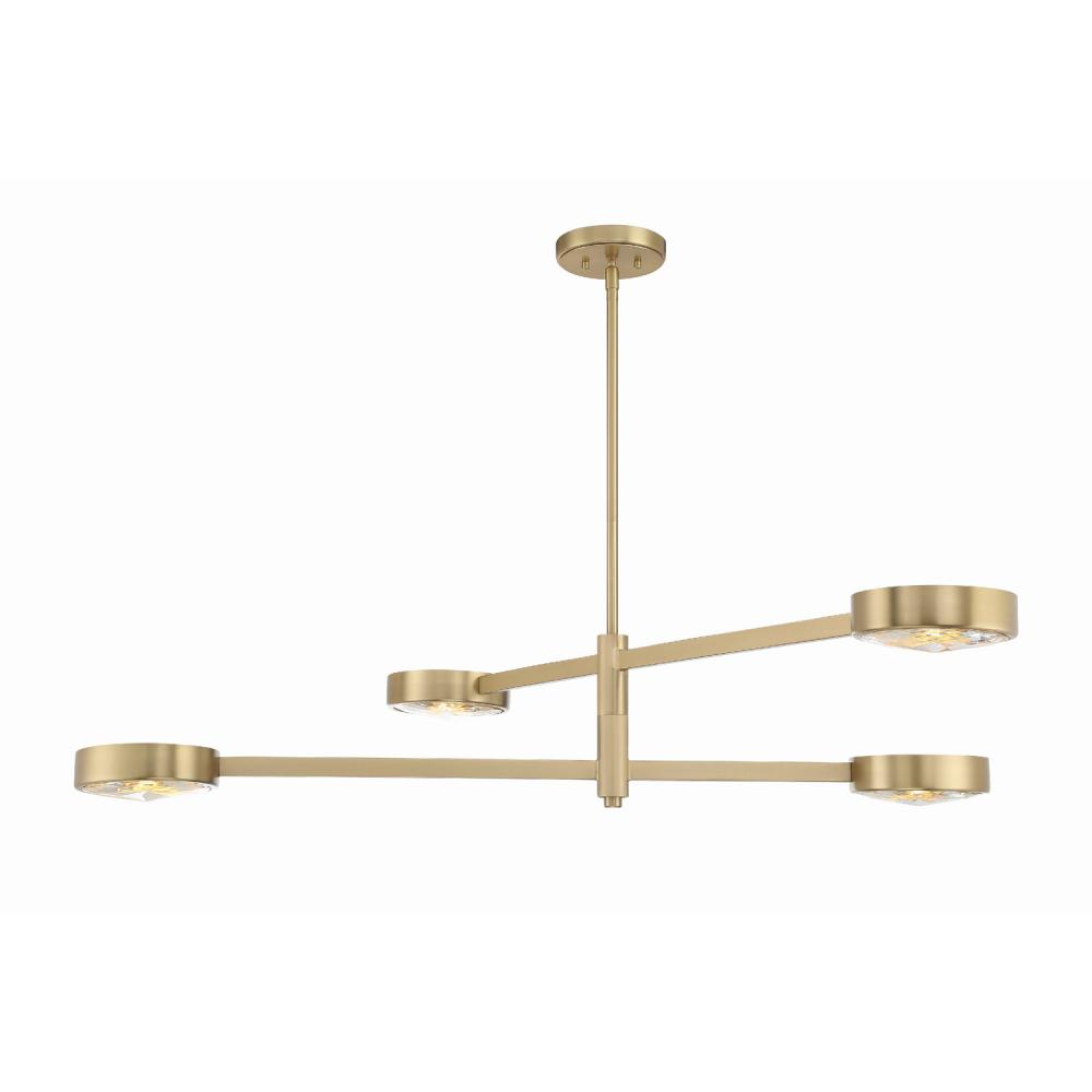 Orson 54'' Modern Gold Linear Chandelier