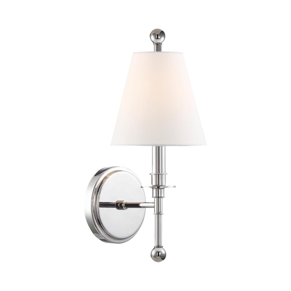 Riverdale 6'' Polished Nickel Sconce