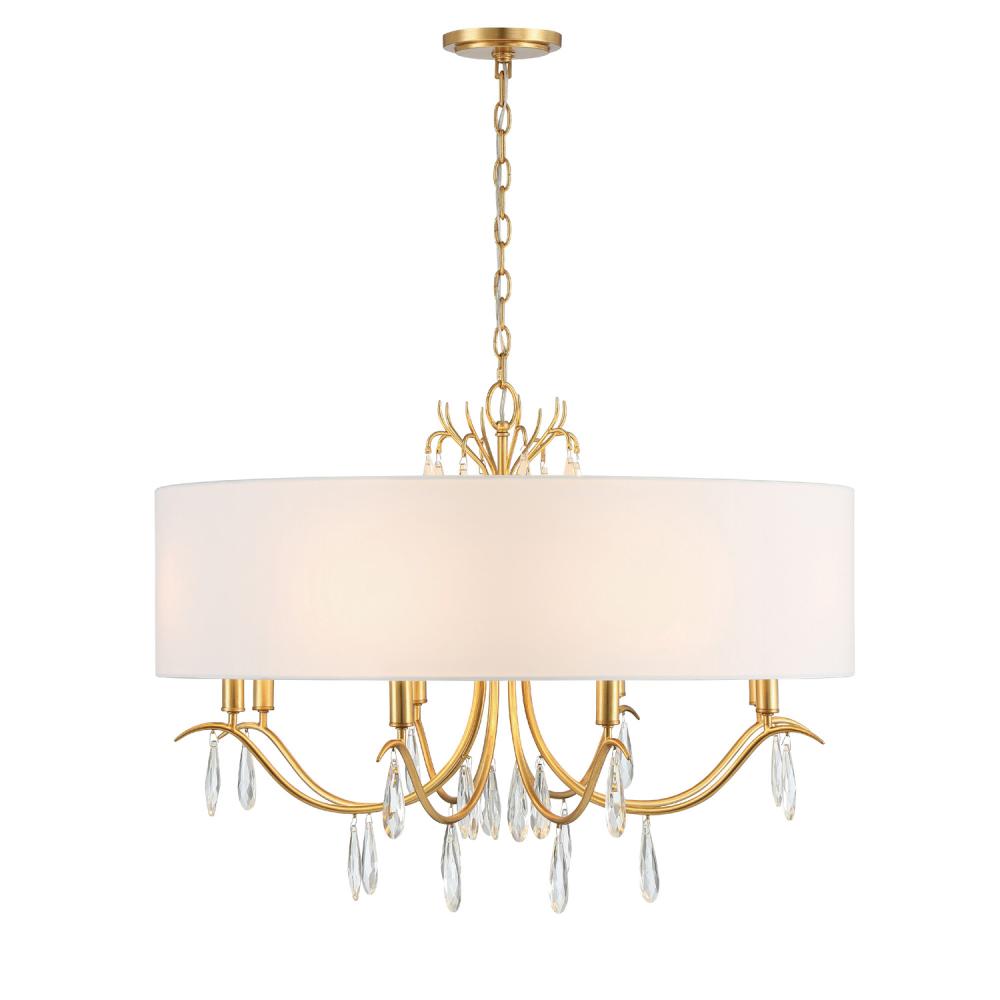 Rollins 32'' Antique Gold Chandelier