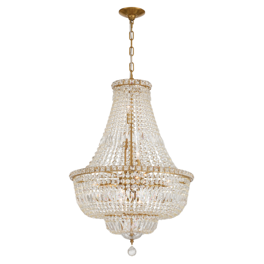 Roslyn 22'' Aged Brass Chandelier