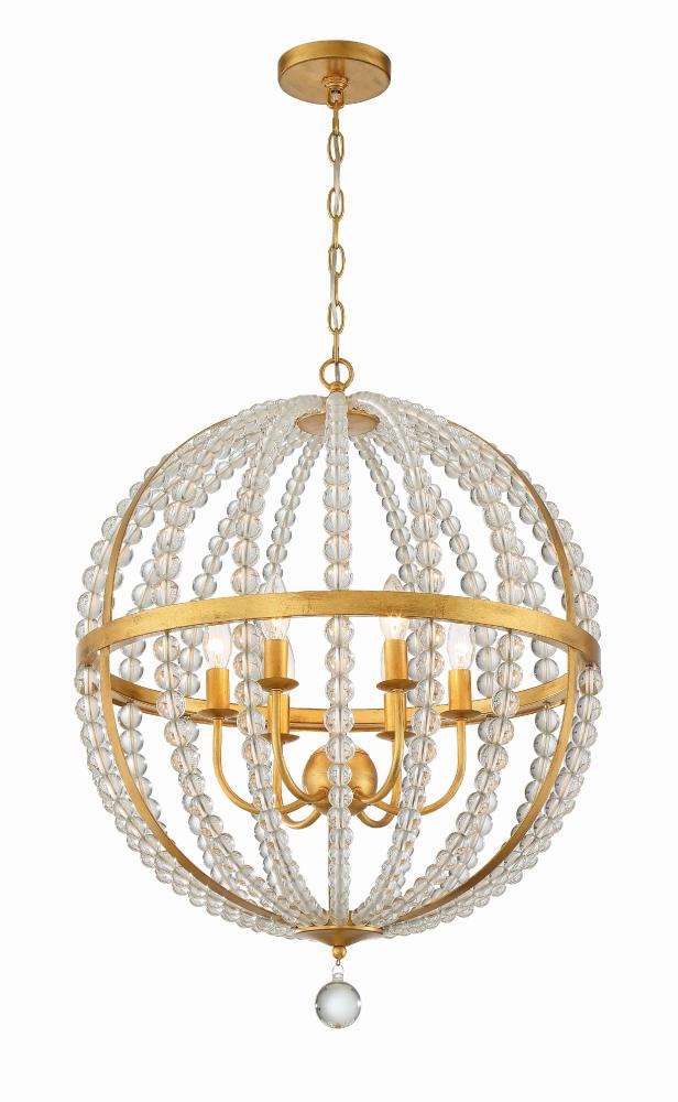 Roxy 22'' Antique Gold Chandelier