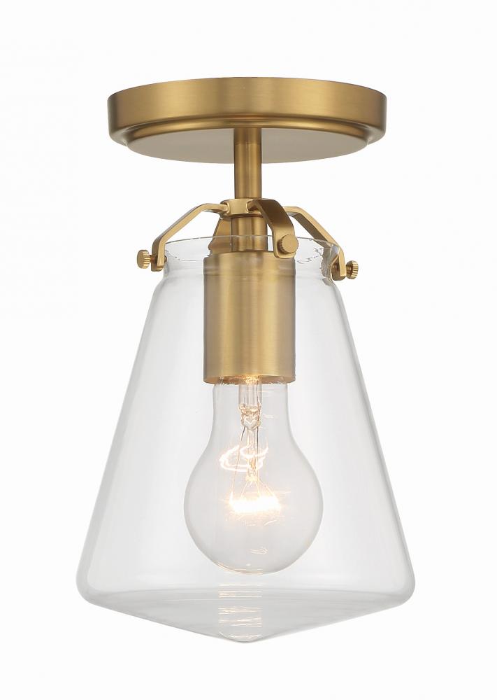 Voss 5.75'' Luxe Gold Semi Flush Mount