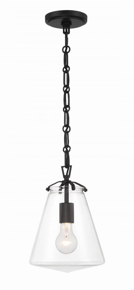 Voss 8.25'' Matte Black Pendant