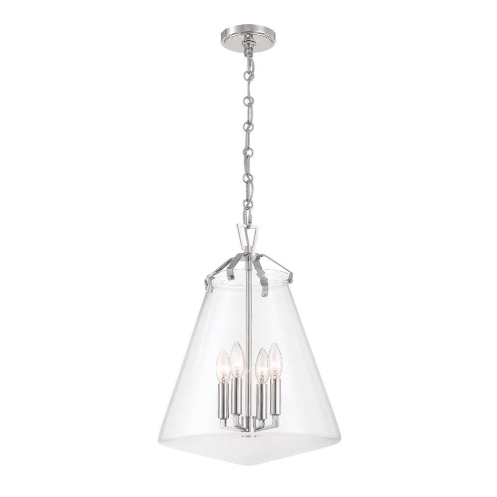 Voss 15.25'' Polished Nickel Pendant