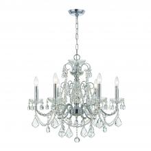 Crystorama 3226-CH-CL-MWP - Imperial 26'' Hand Cut Crystal Polished Chrome Chandelier