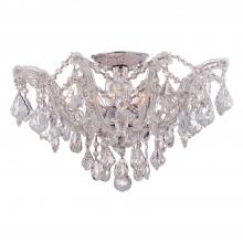 Crystorama 4437-CH-CL-MWP - Maria Theresa 19'' Hand Cut Crystal Polished Chrome Semi Flush Mount