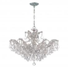 Crystorama 4439-CH-CL-MWP - Maria Theresa 29'' Hand Cut Crystal Polished Chrome Chandelier
