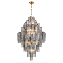 Crystorama ADD-319-AG-SM - Addis 31.5'' Aged Brass Chandelier