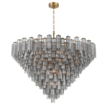 Crystorama ADD-329-AG-SM - Addis 62'' Aged Brass Chandelier