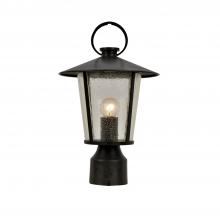 Crystorama AND-9207-SD-MK - Andover 9'' Matte Black Outdoor Post