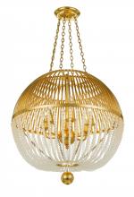 Crystorama DUV-626-GA - Duval 21'' Antique Gold Pendant