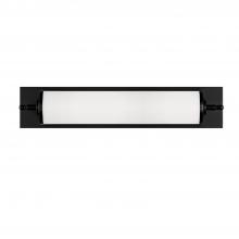 Crystorama FOS-A8051-MK - Foster 5'' LED Matte Black Bathroom Vanity