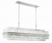 Crystorama HAY-1417-PN - Hayes 50'' Polished Nickel Linear Chandelier
