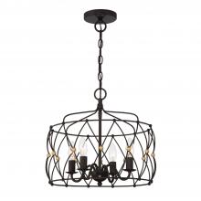 Crystorama ZUC-A9030-EB-GA - Zucca 16.5'' English Bronze + Antique Gold Chandelier