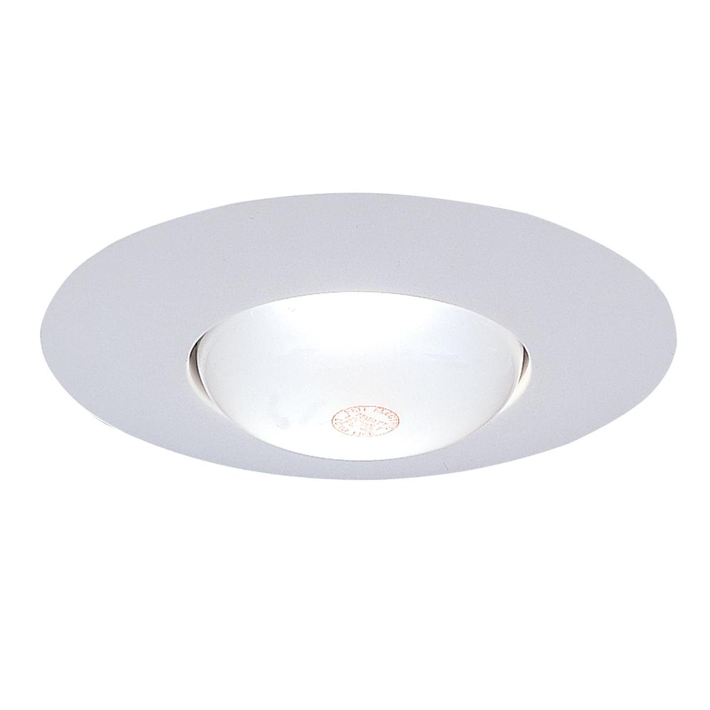 6" Open Trim, White Finish, 75W, R30