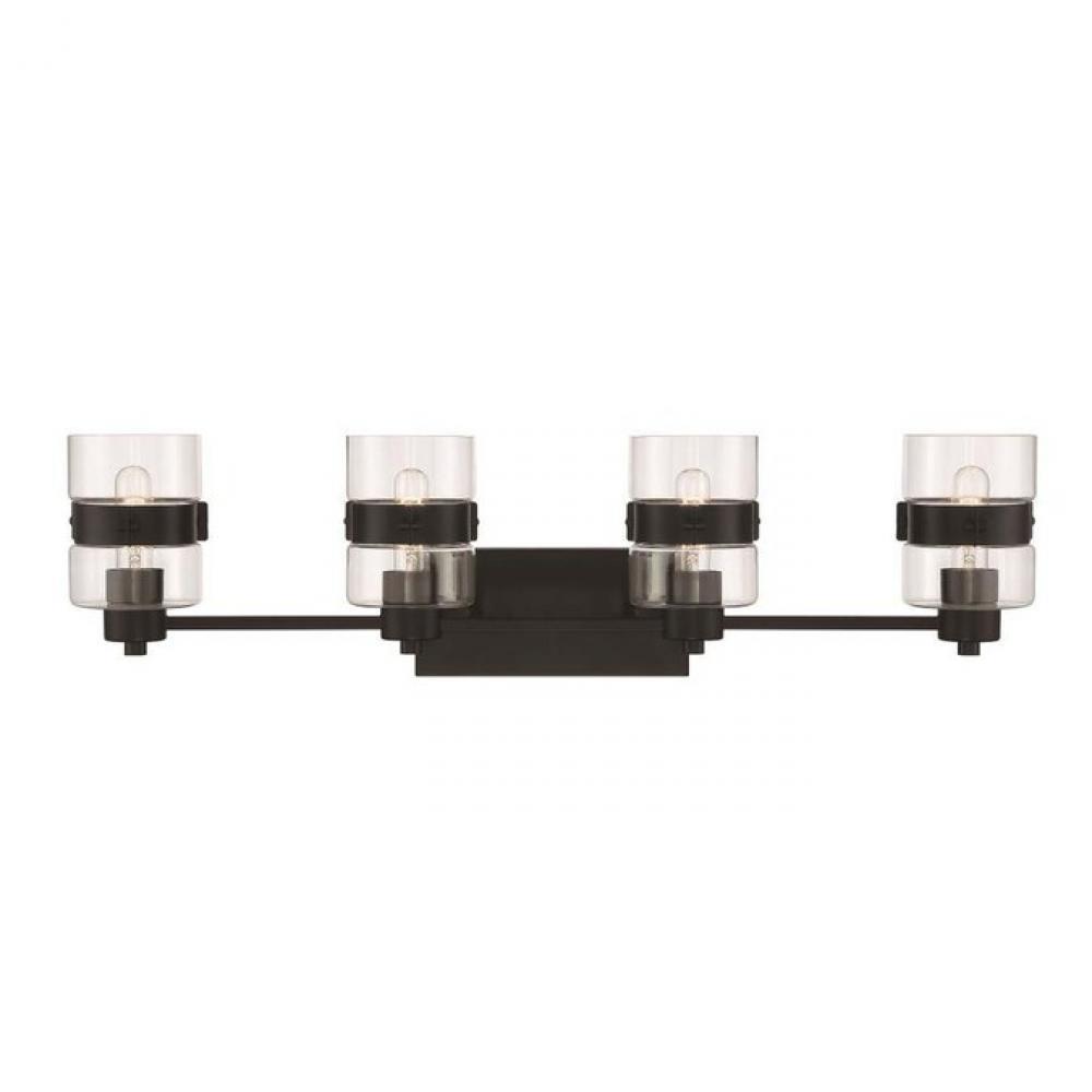 Midnight LA 33" 4-Light Vanity