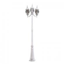 Designers Fountain 1923-WH - Riviera 84.5" 3-Light Outdoor Post Lantern