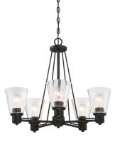 Designers Fountain 88085-ORB - Printers Row 5 Light Chandelier