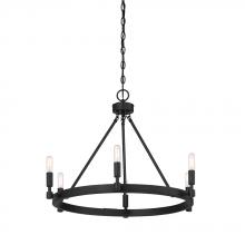 Designers Fountain 92586-BK - Fiora 6 Light Chandelier