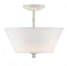 Designers Fountain 94311-CWW - Newport Semi-Flush