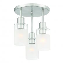 Designers Fountain D236M-SF-BN - Cedar Lane 11" 3-Light Semi-Flush