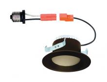 Designers Fountain EVL4733CBZ30 - 4 in. 3000K Integrated LED Bronze, Soft White Recessed CEC-T20 Baffle Trim