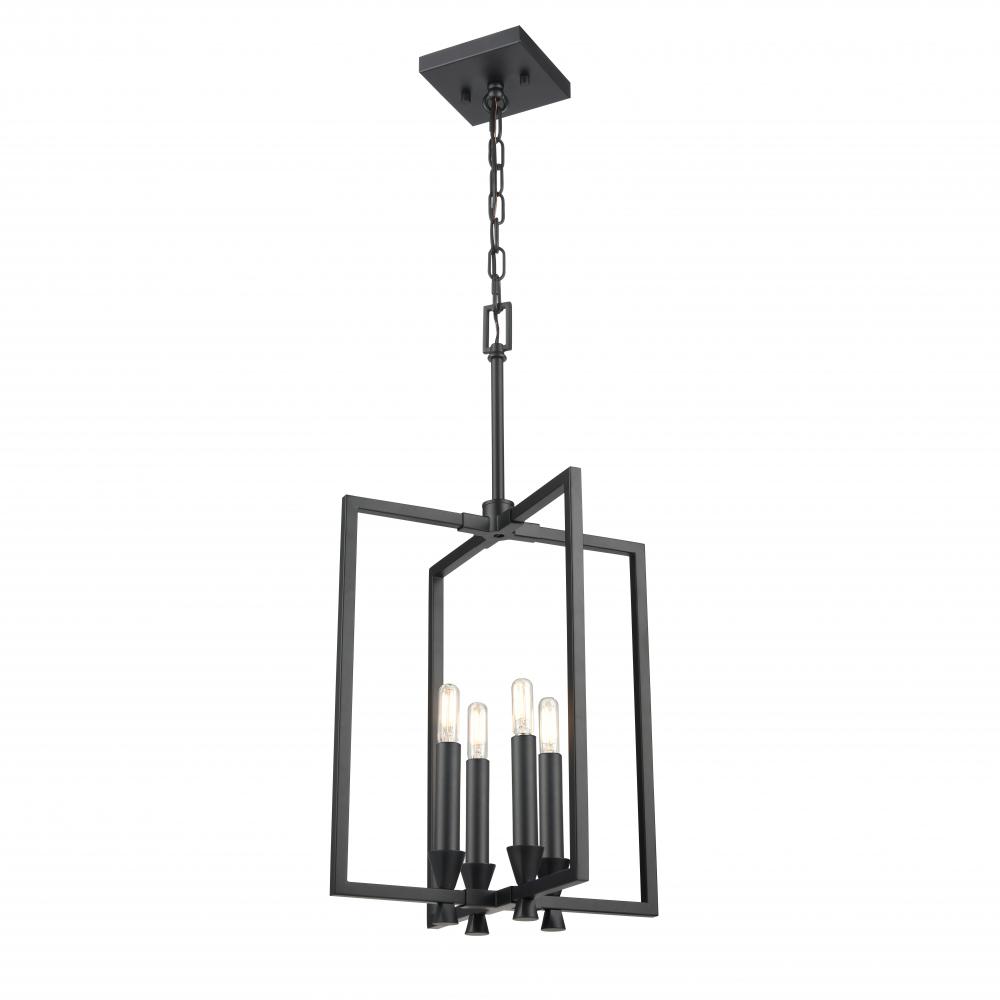 CARISBROOKE 16"H PENDANT, BLACK