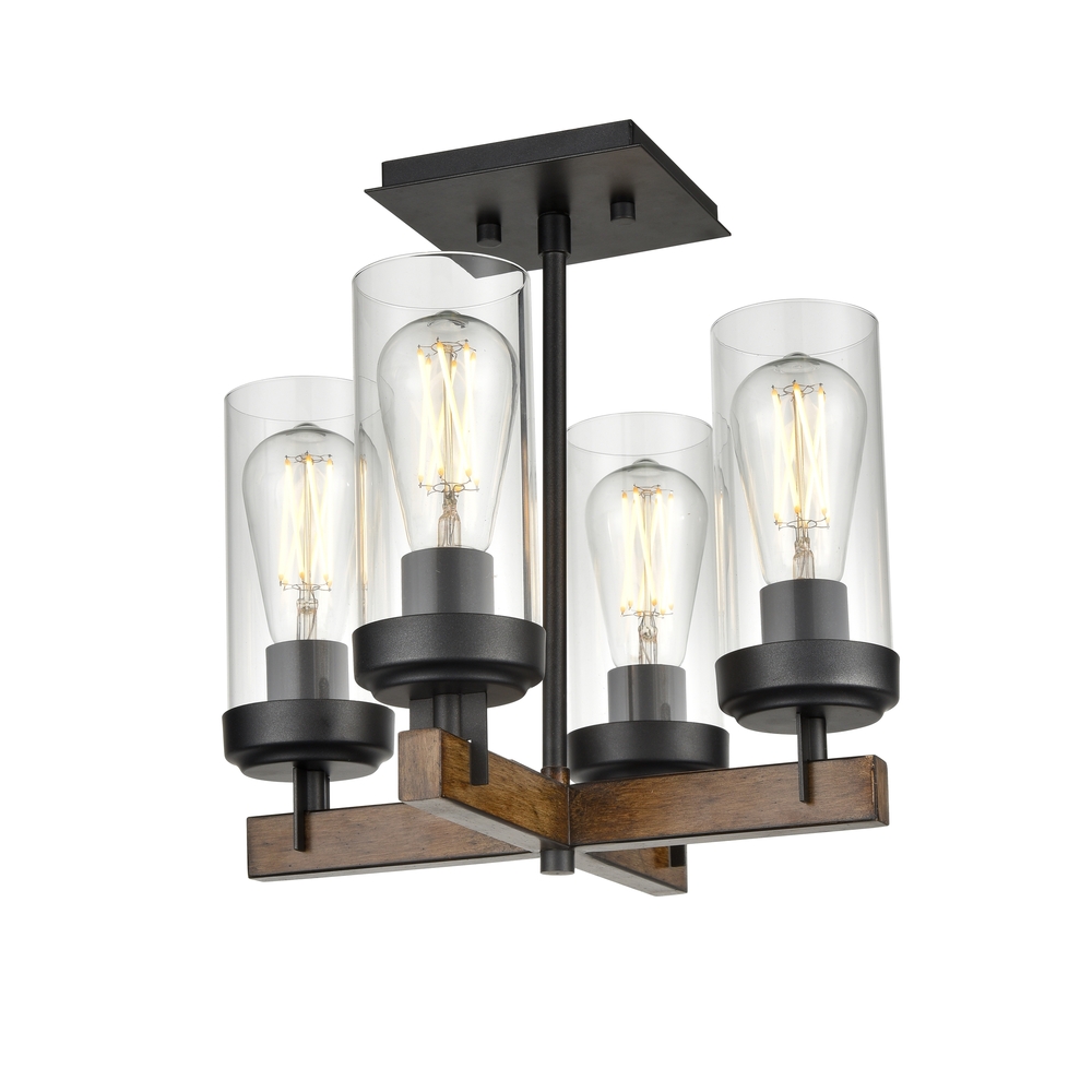 OKANAGAN 4 LIGHT SEMI FLUSH