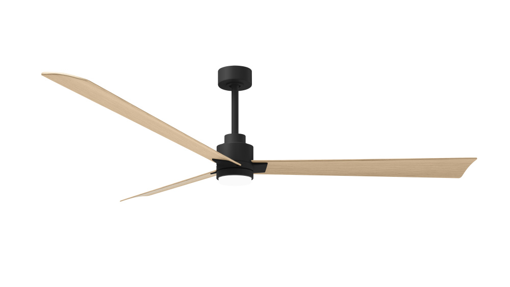 Alessandra-72" Three Blade Transitional Ceiling Fan-5CCT Integrated LED-Matte Black Finish