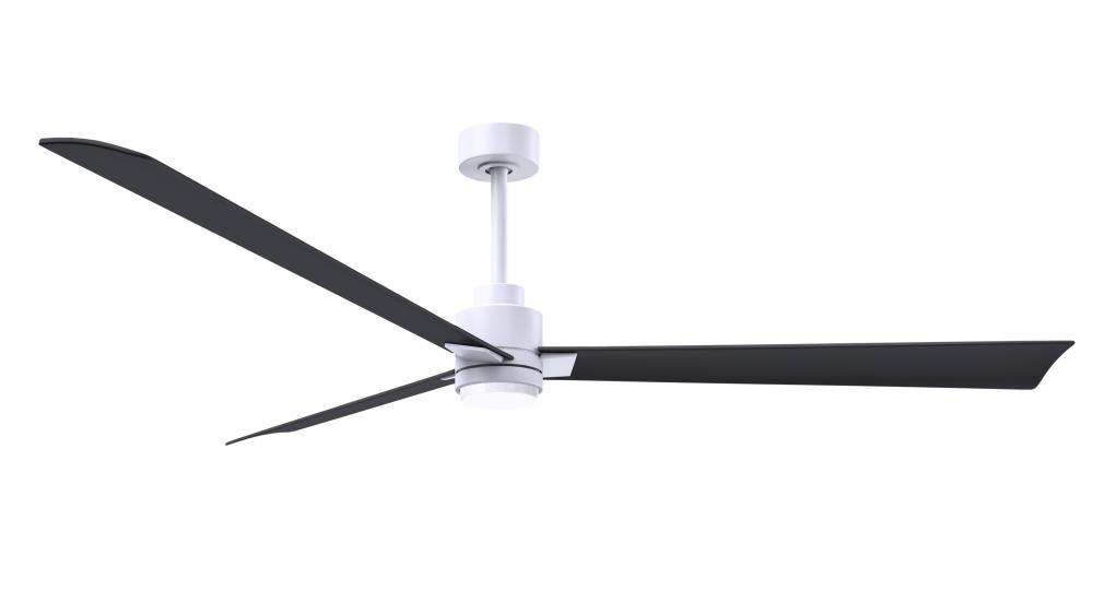 Alessandra-72" Three Blade Transitional Ceiling Fan-5CCT Integrated LED-Matte White Finish