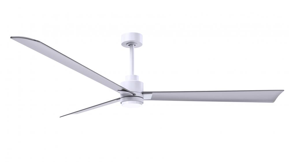 Alessandra-72" Three Blade Transitional Ceiling Fan-5CCT Integrated LED-Matte White Finish