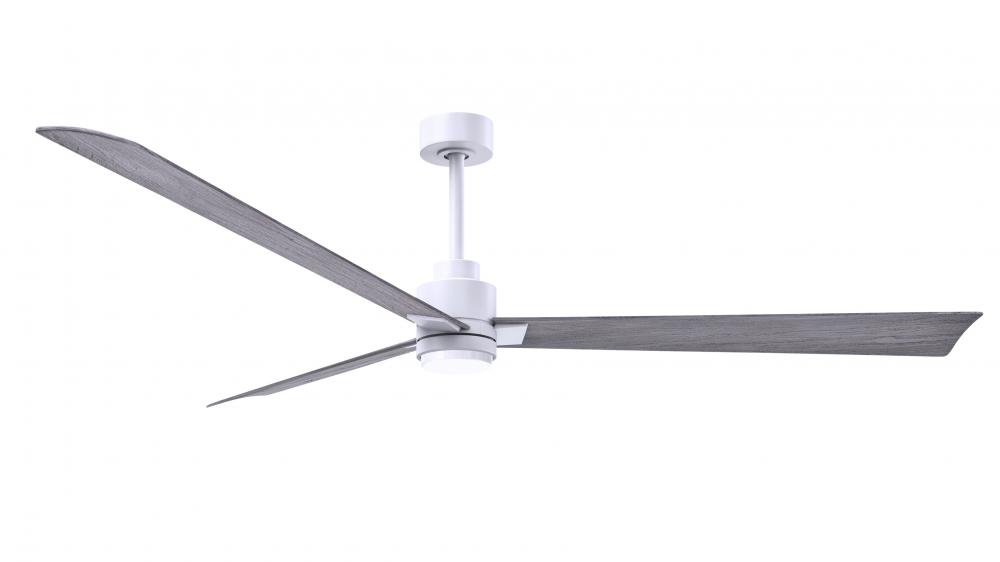 Alessandra-72" Three Blade Transitional Ceiling Fan-5CCT Integrated LED-Matte White Finish
